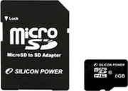 Silicon-Power microSDHC 8 Гб фото