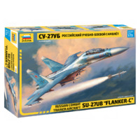 ZVEZDA Российский учебно-боевой самолет Су-27УБ (7294) 1:72